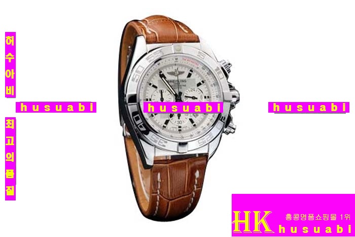 Ʋ ׽ð Breiting ڸǰð ׹ Replica Breitling Chronomat B01 Japanese Quartz Movement Tan leather strap Men