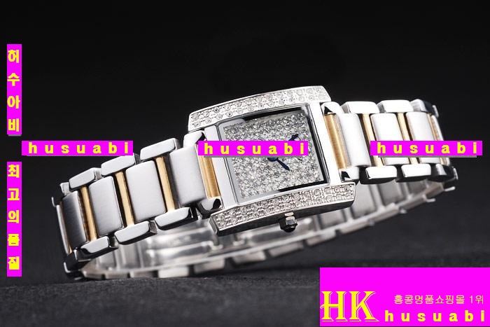 쿡 ڽð.Replica Cartier Tank Francaise Japanese Quartz MOVEMENT Stones Steel-Gold Women.117-057