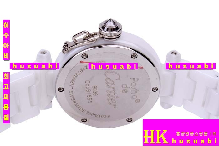 쿡 ڽð.Replica Cartier Japanese Quartz MOVEMENT White ceramic Case Women.117-055