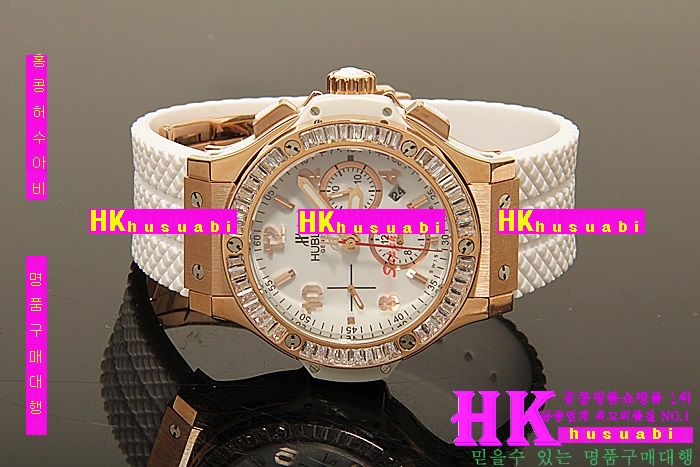 HUBLOT - ð BIG BANG CHRONOGRAPH ROSEGOLD WHITE DIAL DIAMOND