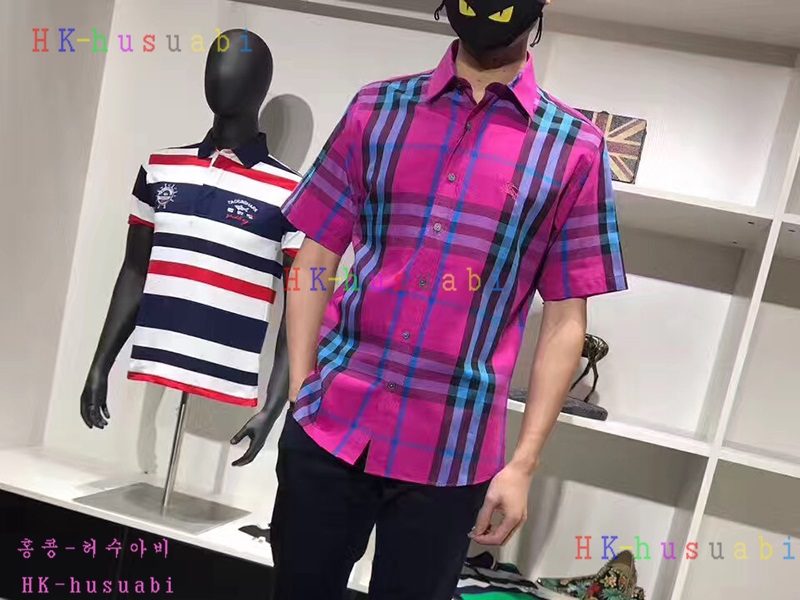 NEW 버버리 신상 남성용 반팔셔츠 BU170622-27