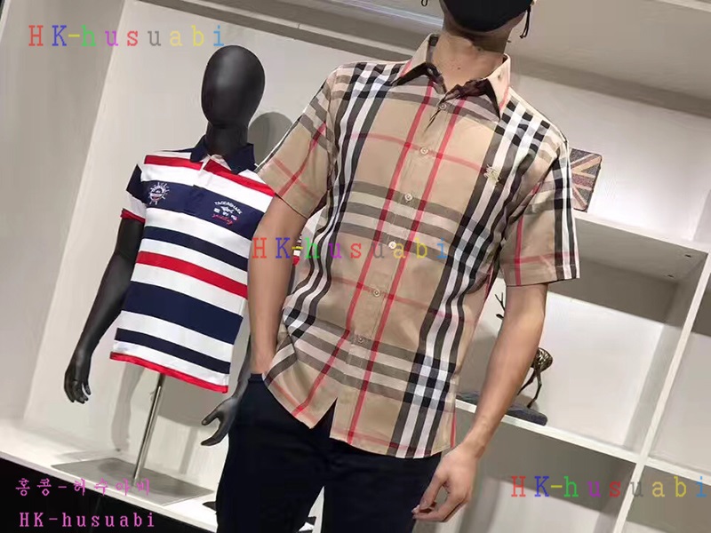 NEW 버버리 신상 남성용 반팔셔츠 BU170622-27