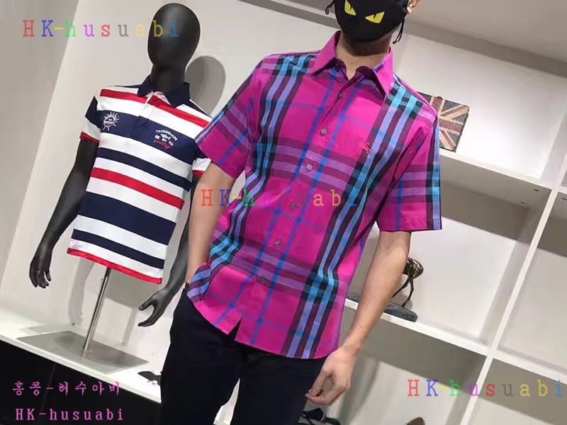 NEW 버버리 신상 남성용 반팔셔츠 BU170622-27