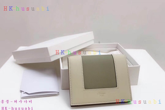 ★미러급★ 셀린느 로고 프레임 배색 반지갑 CL 247701-4