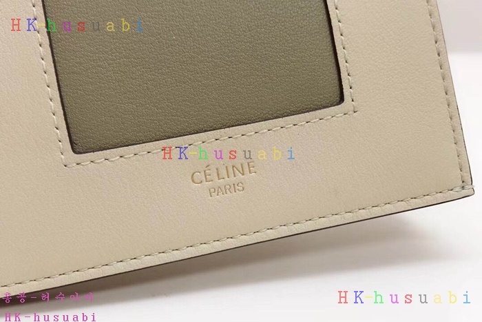 ★미러급★ 셀린느 로고 프레임 배색 반지갑 CL 247701-4