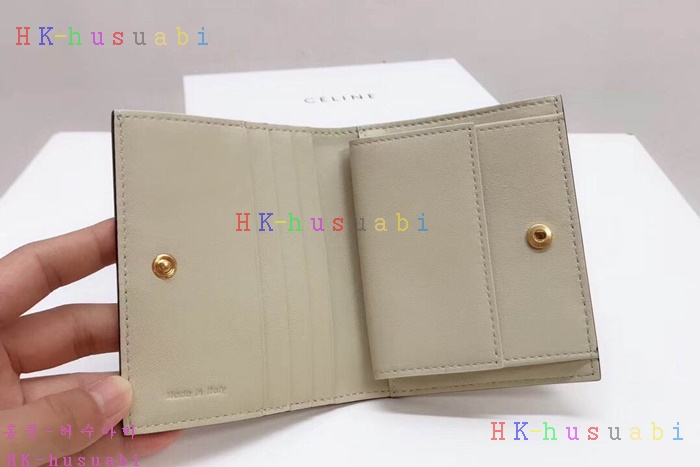 ★미러급★ 셀린느 로고 프레임 배색 반지갑 CL 247701-4