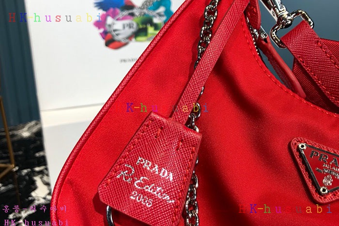 ★미러급★ 프라다 나일론 체인스트랩 호보백 1BH204-6