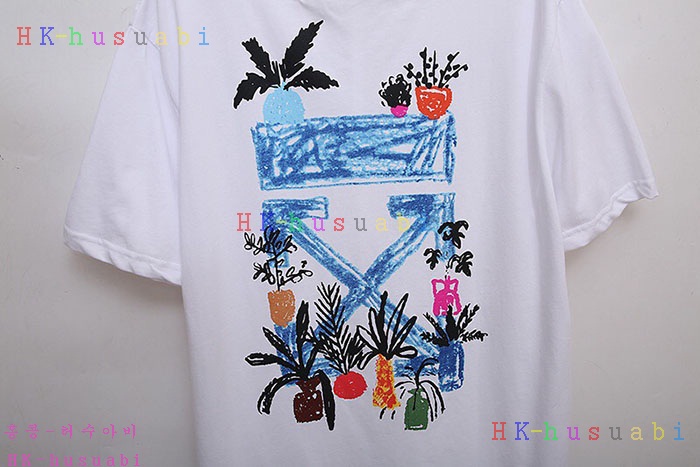 NEW 오프화이트 반팔티 신상 OF 757257