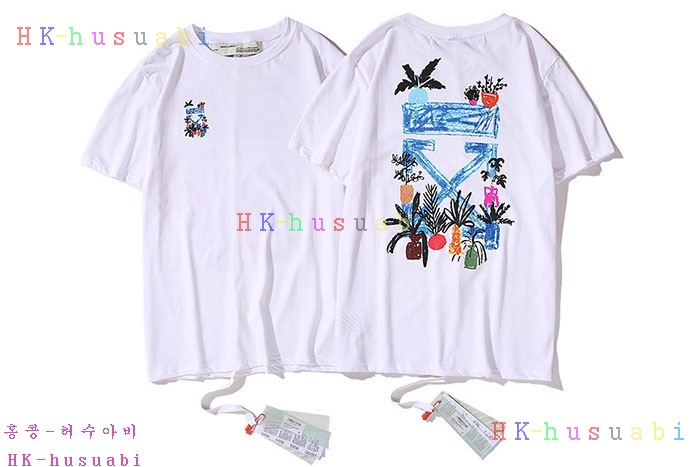 NEW 오프화이트 반팔티 신상 OF 757257