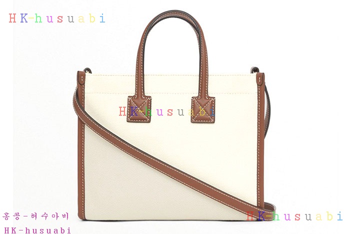 ★미러급★버버리 미니 투톤 캔버스 레더 프레야 백 80441431