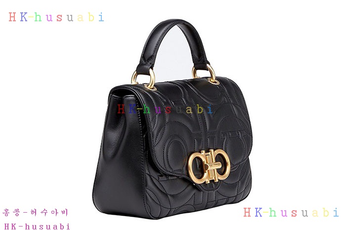 ★미러급★페라가모 여성 간치니 퀼팅 토트 732663