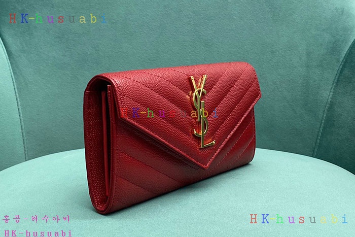 ★미러급★입생로랑 마테라쎄 로고 장지갑 372264-3