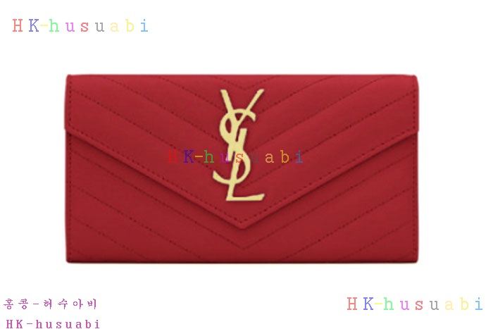 ★미러급★입생로랑 마테라쎄 로고 장지갑 372264-3