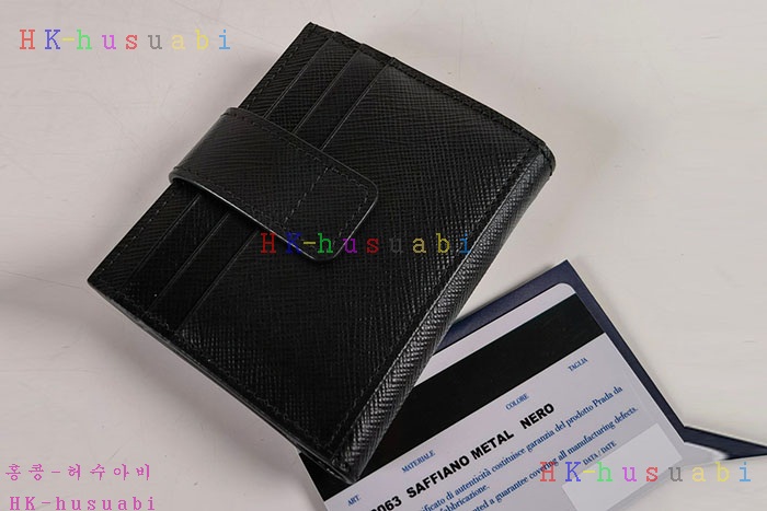 ★미러급★프라다 사피아노 레더 카드 홀더 2MC063