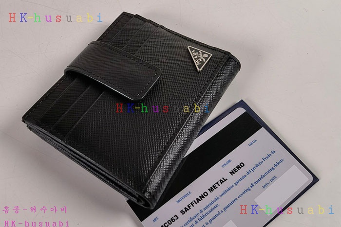 ★미러급★프라다 사피아노 레더 카드 홀더 2MC063