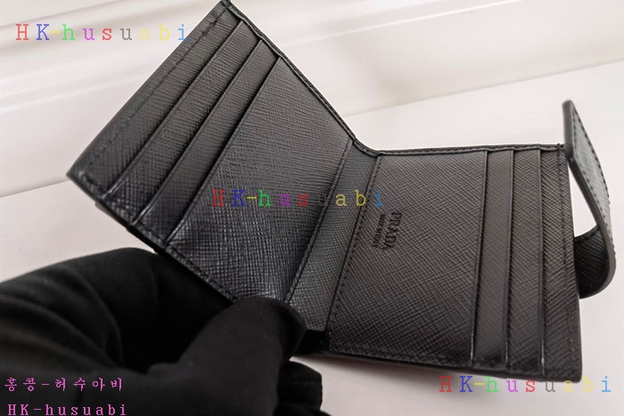 ★미러급★프라다 사피아노 레더 카드 홀더 2MC063