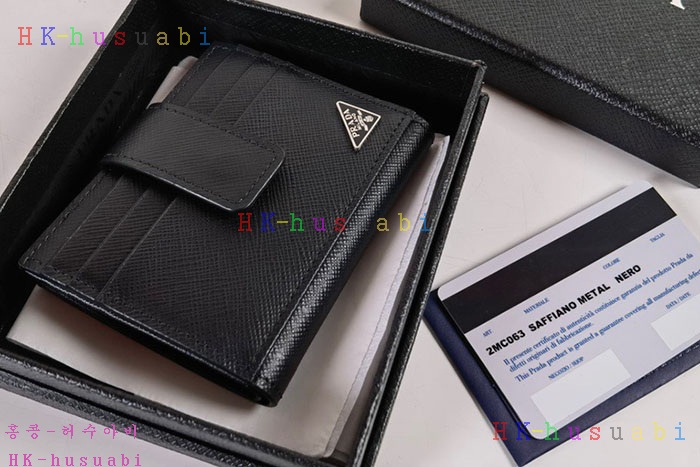 ★미러급★프라다 사피아노 레더 카드 홀더 2MC063