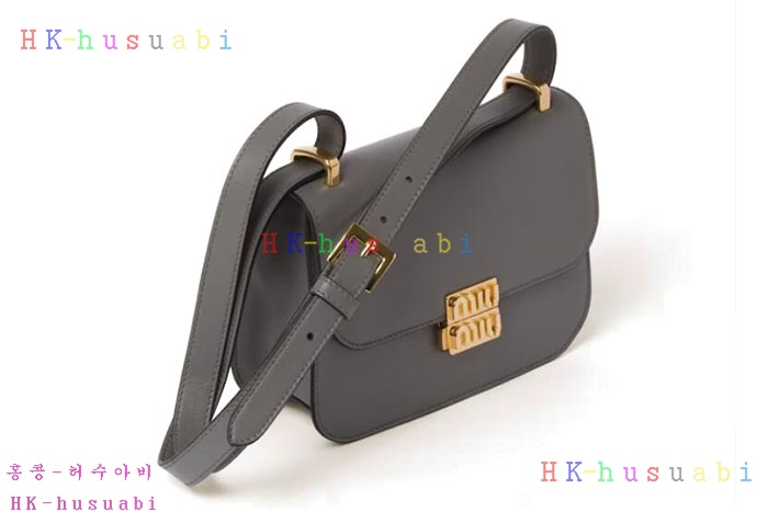 ★미러급★미우미우 로고 가죽 숄더백   5BD254-2