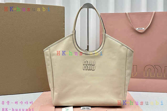 ★미러급★미우미우 아이비 가죽 쇼퍼백  5BG276-5 (사이즈선택)