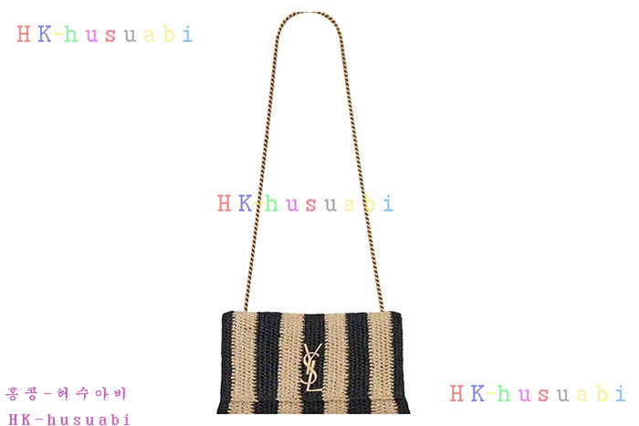 ★미러급★입생로랑 케이트 미디움 라피아 체인 백 553804