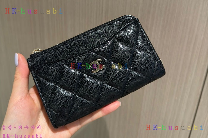 ★미러급★샤넬 클래식 캐비어 지퍼 카드지갑  AP3179-6