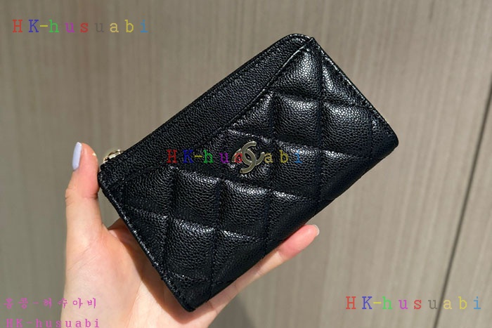 ★미러급★샤넬 클래식 캐비어 지퍼 카드지갑  AP3179-6