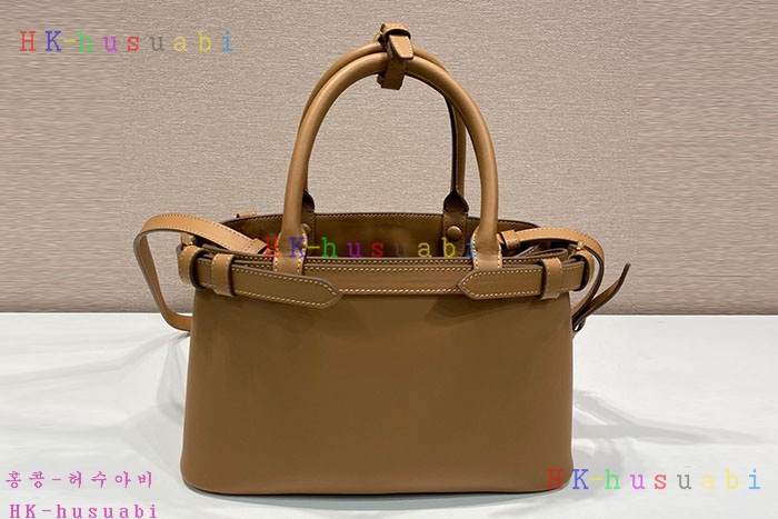 ★미러급★프라다 더블 벨트 버클 핸드백 스몰 1BA418