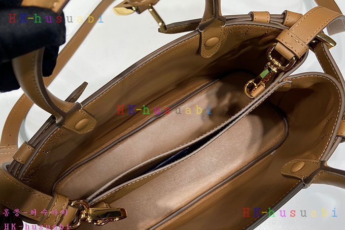 ★미러급★프라다 더블 벨트 버클 핸드백 스몰 1BA418