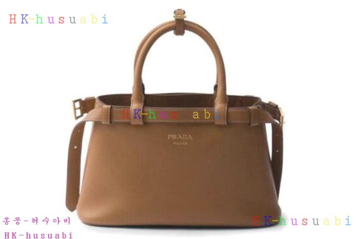 ★미러급★프라다 더블 벨트 버클 핸드백 스몰 1BA418