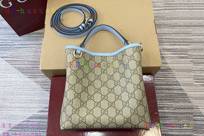 ★미러급★구찌 GG 엠블럼 미니 버킷백 815118-5